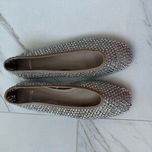 Elegant Silver Women's Flats
